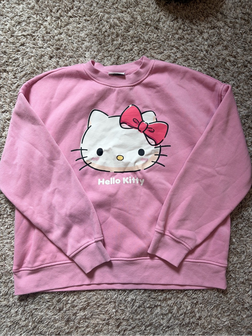 Women’s medium Hello Kitty Pink Crewneck Sweatshirt